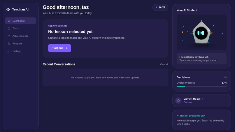 Teach an ai – screenshot 1