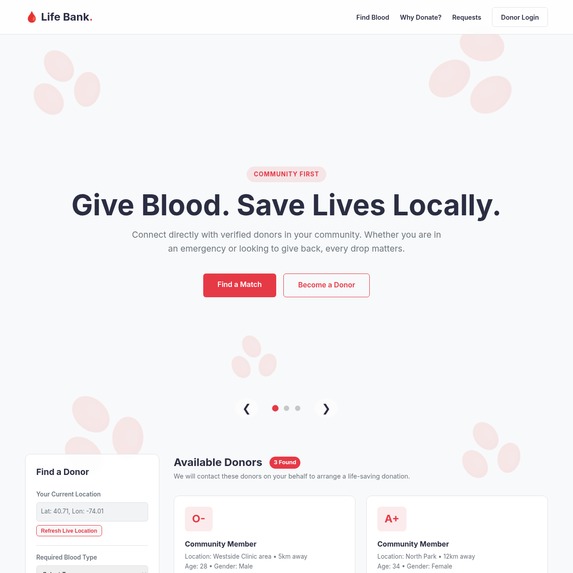 Life Bank (Blood Bank) – screenshot 1