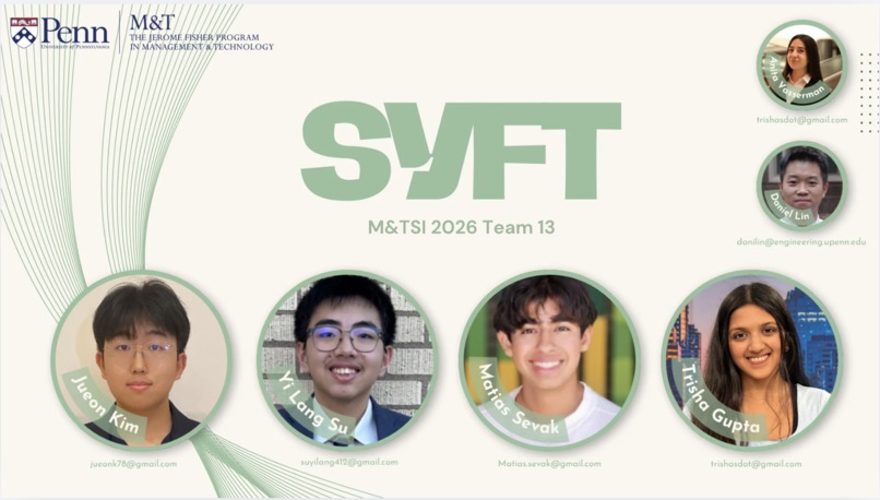 Team 13, Syft – screenshot 1