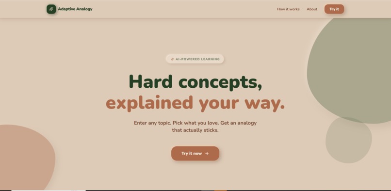 Adaptive Analogy – screenshot 1