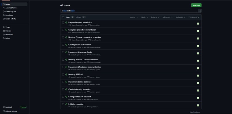Mission Control Ground Segment Platform – screenshot 5