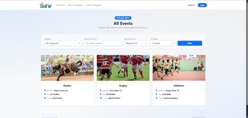 BeFit – screenshot 2