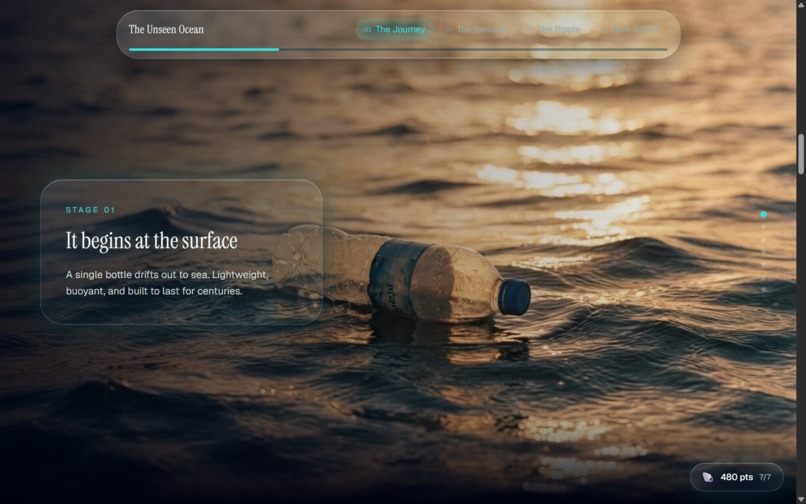 Ocean Micro plastic awareness – screenshot 2