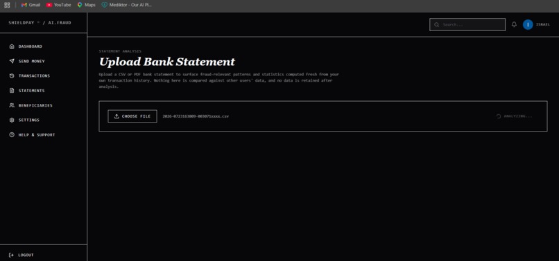 End-to-end fraud detection system – screenshot 1