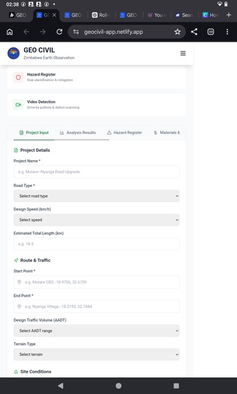 Geocivil zwe  – screenshot 3