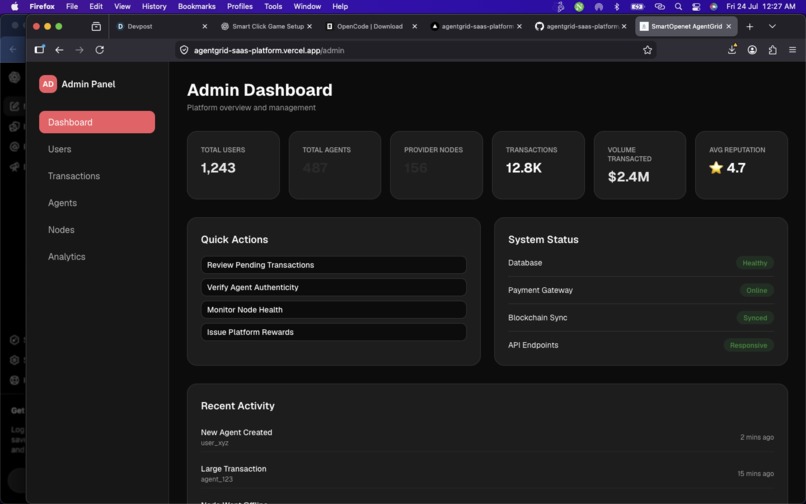 AgentGrid AI Marketplace – screenshot 1