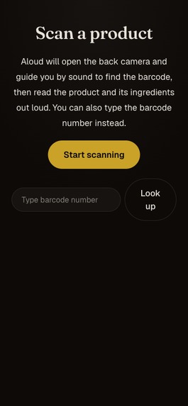 Aloud – screenshot 1