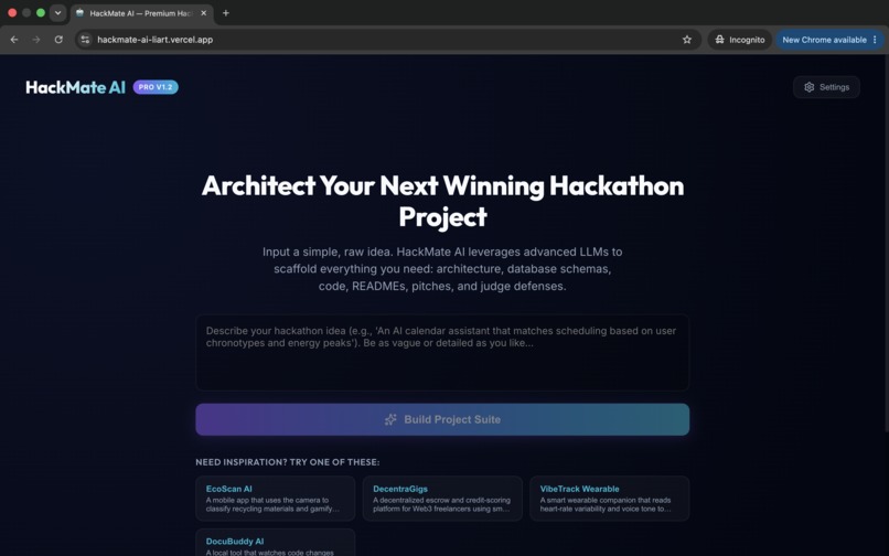 HackMate – screenshot 2