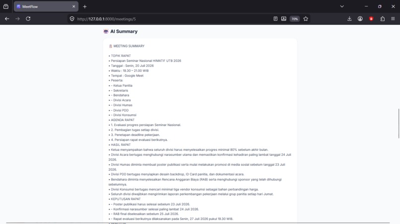 MeetFlow – AI Meeting Management Platform – screenshot 8