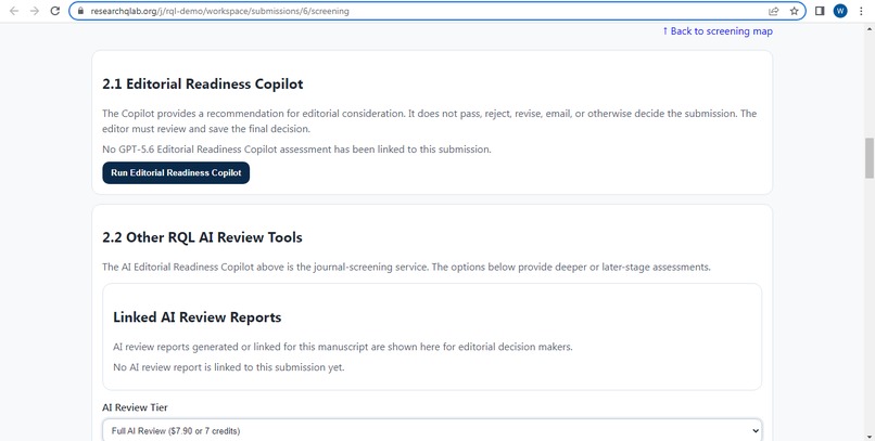 RQL: GPT-5.6 Editorial Readiness and Research Media Copilot – screenshot 5