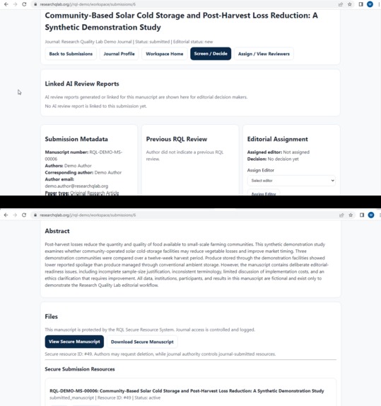 RQL: GPT-5.6 Editorial Readiness and Research Media Copilot – screenshot 4