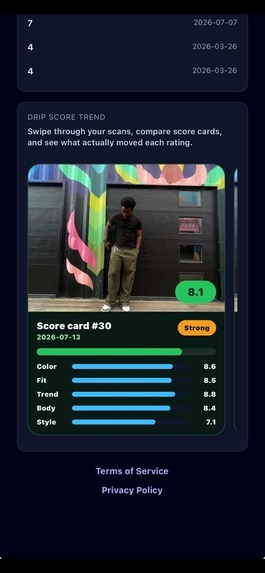 DripMaxx – AI Outfit Feedback Assistant – screenshot 3