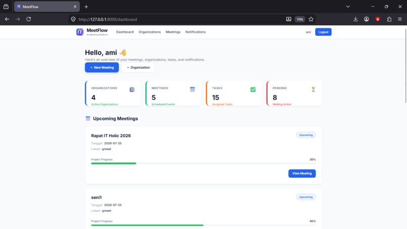 MeetFlow – AI Meeting Intelligence Platform – screenshot 4