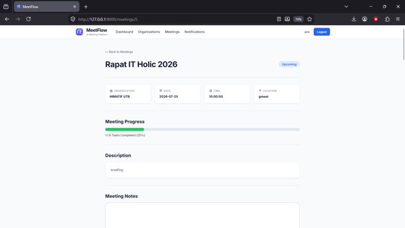 MeetFlow – AI Meeting Intelligence Platform – screenshot 7