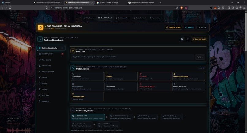 Osa Workspace — Workflow Control Plane – screenshot 2
