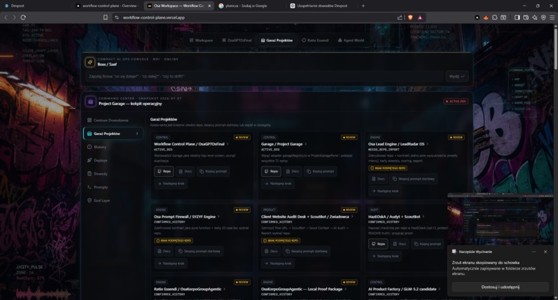 Osa Workspace — Workflow Control Plane – screenshot 4