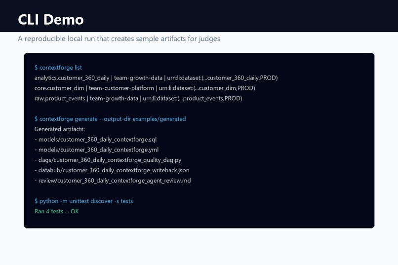 ContextForge Agent – screenshot 2