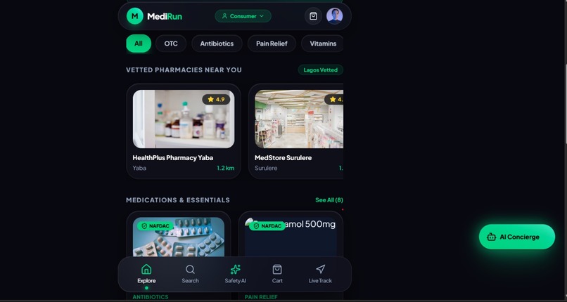 MEDIRUN – screenshot 1