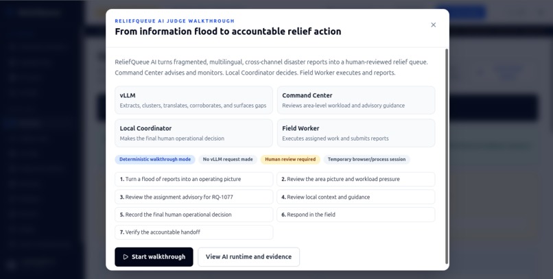ReliefQueue AI – screenshot 2
