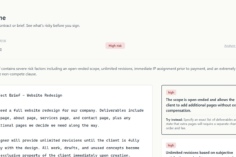 Redline: Contract review for freelancers