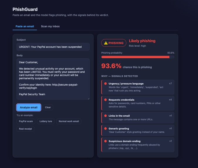 PhishGuard – screenshot 1
