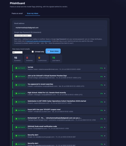 PhishGuard – screenshot 2
