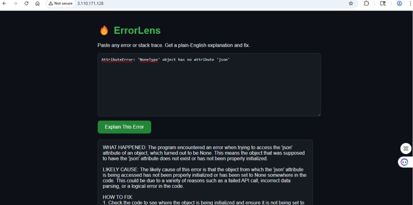 ErrorLens -Plain English Error Explainer – screenshot 1