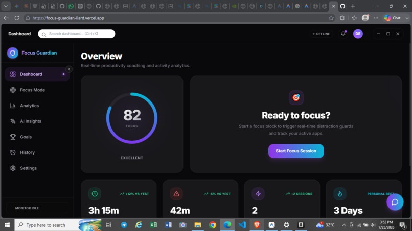 Focus Guardian – screenshot 1