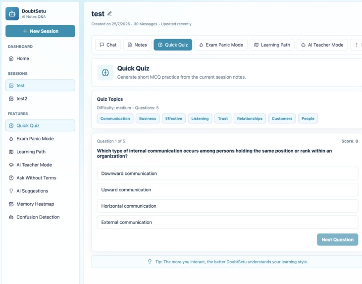 DoubtSetu – screenshot 3