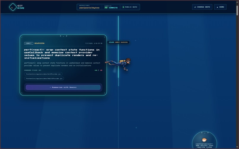 Gitdive – screenshot 3