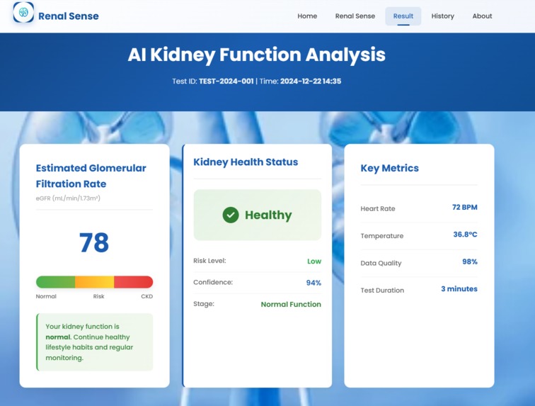 Renal Sense-AI Based Non-Invasive Kidney Monitoring Sytem – screenshot 7