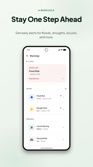 Beeroole AI – Smart Early Warning for Farmers – screenshot 2