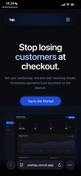 Tap - Frictionless payment for all  – screenshot 1