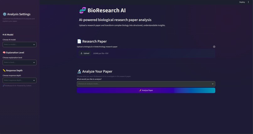 BioResearch AI – screenshot 1
