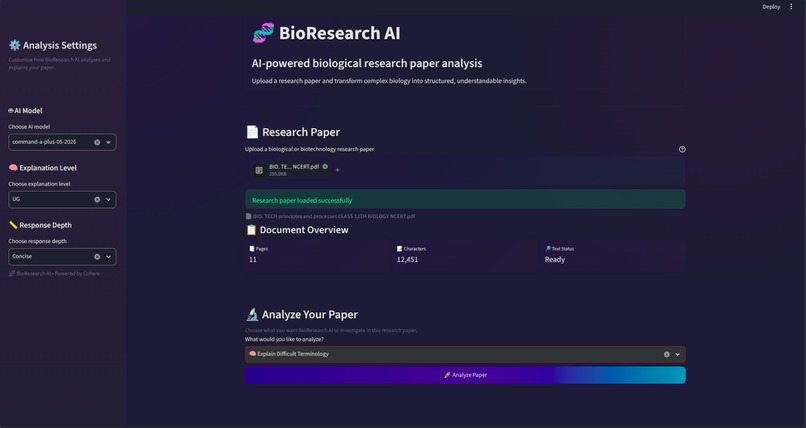 BioResearch AI – screenshot 2