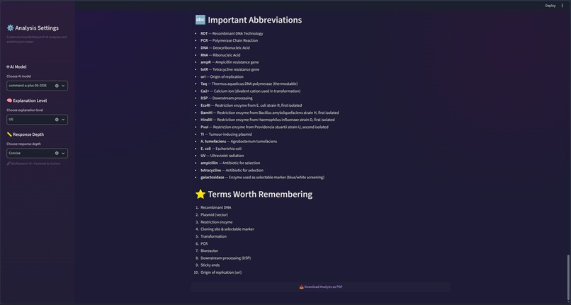 BioResearch AI – screenshot 4