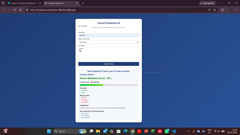 CareerCompass AI – screenshot 1