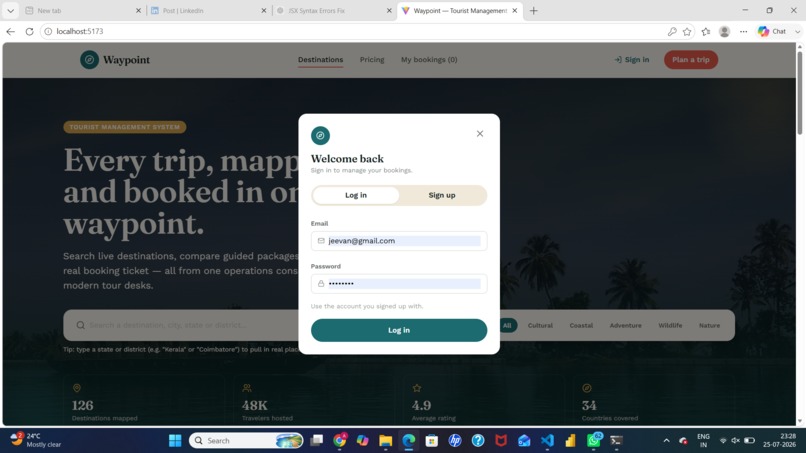 tourist Management System – screenshot 8