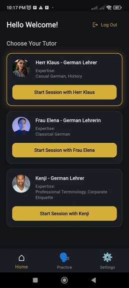 AI Language Tutor  – screenshot 1