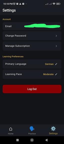 AI Language Tutor  – screenshot 2