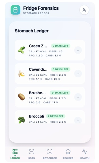 Fridge Forensics – screenshot 2