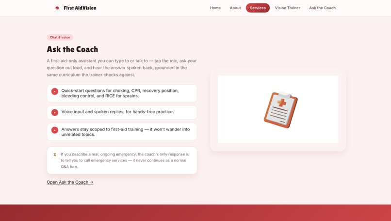 FirstAidVision – screenshot 1