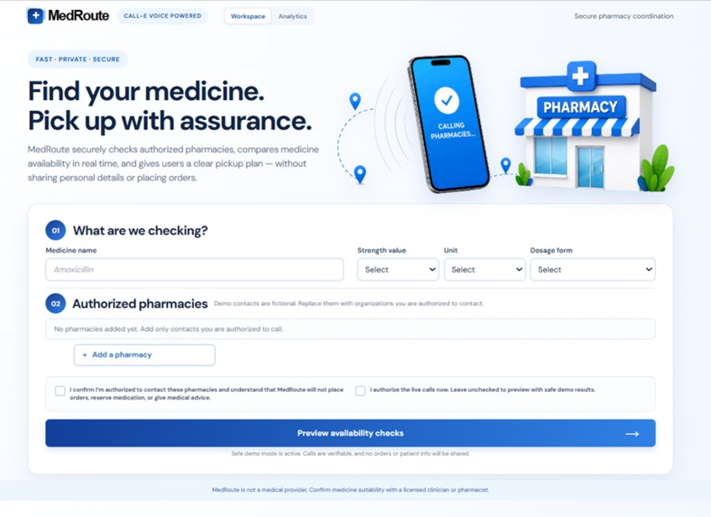 MedRoute — Find medicine, faster – screenshot 1