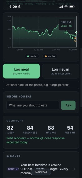 Glucose coach – screenshot 2