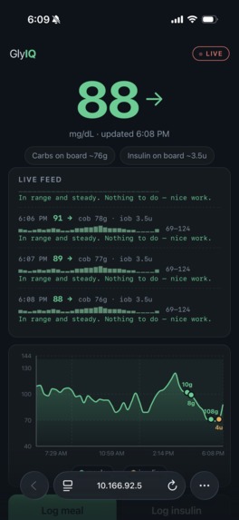 Glucose coach – screenshot 1