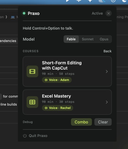 Praxo – screenshot 1