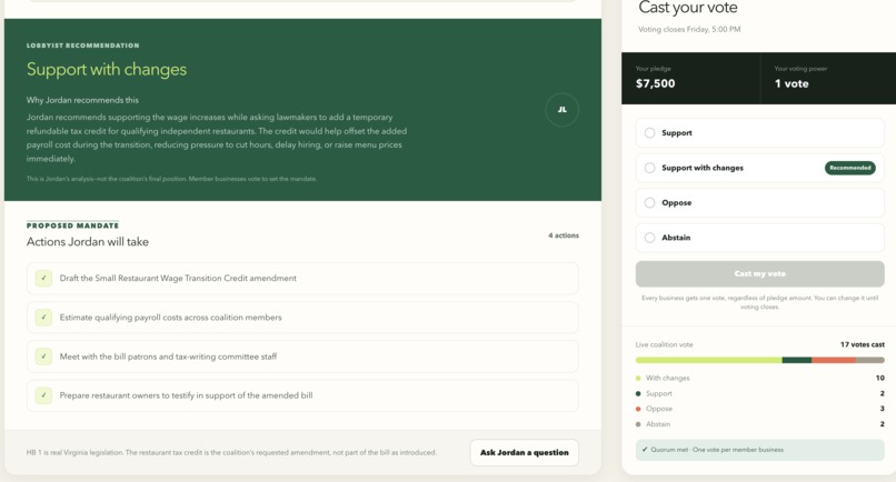 Small Business Advocacy Network – screenshot 2