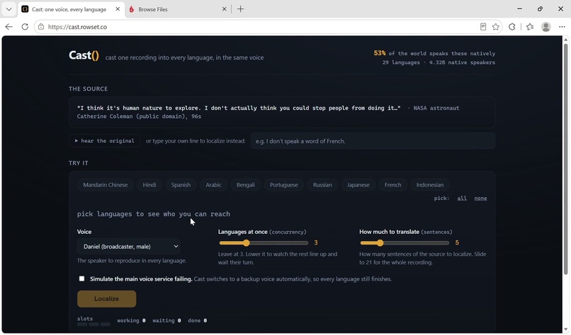 Cast – screenshot 1