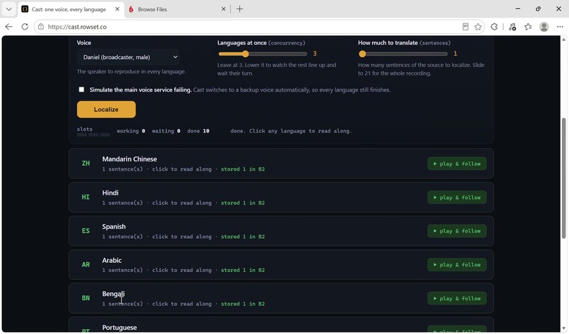 Cast – screenshot 2