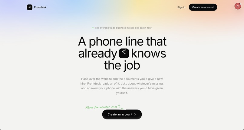 frontdesk – screenshot 1